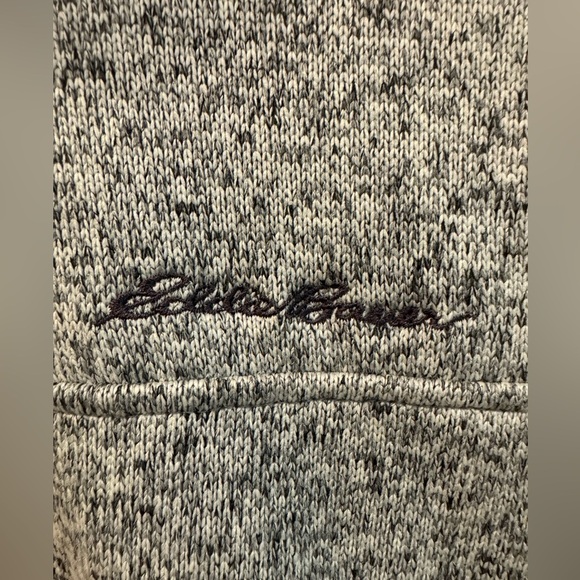 Eddie Bauer Sweater Mens XLT  Gray Radiator Fleece Pullover 1/4 Snap - Picture 3 of 9